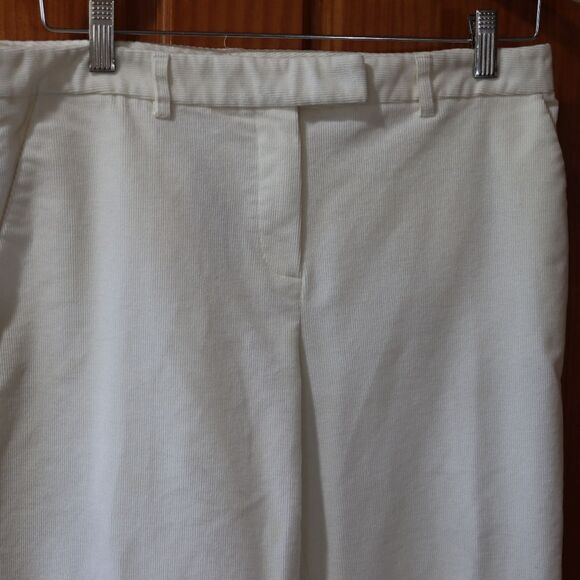 Calvin Klein White Corduroy Jean's Wide Leg 10 - Picture 5 of 14